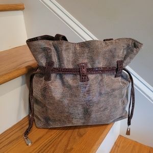 NWOT Liza Ganz New York Purple Leather Bag